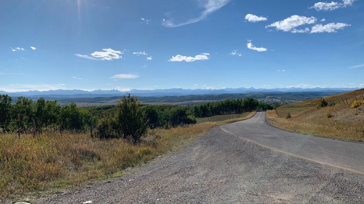 The Road to Nepal bike day trip from Calgary